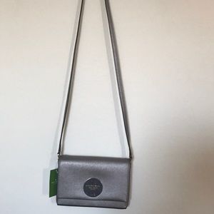 Kate Spade metallic silver/gray
